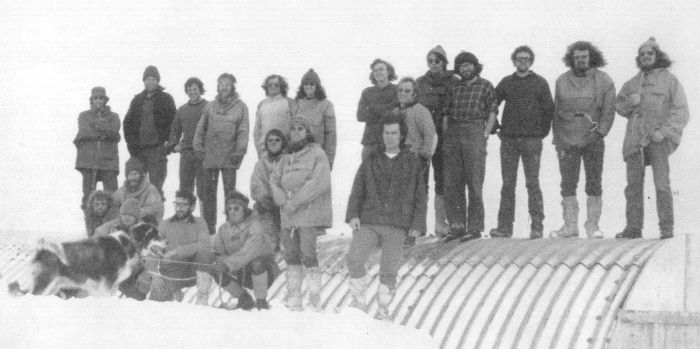 Halley Bay base photo, 1973