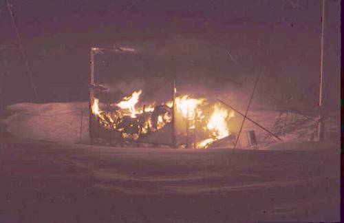 VLF hut fire