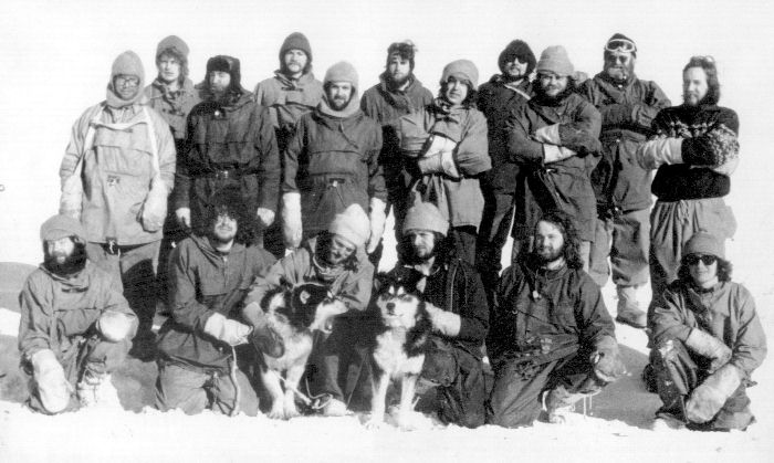 Halley Bay base photo, 1976