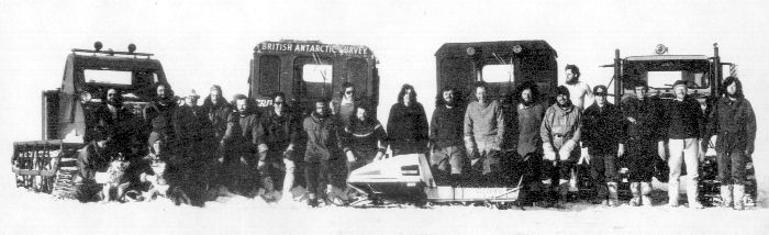 Halley Bay base photo, 1977