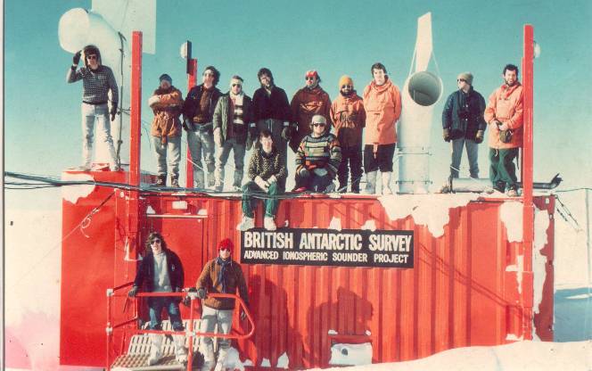 Halley Bay base photo, 1981