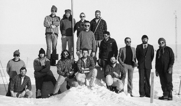 Halley 3 base photo, 1983