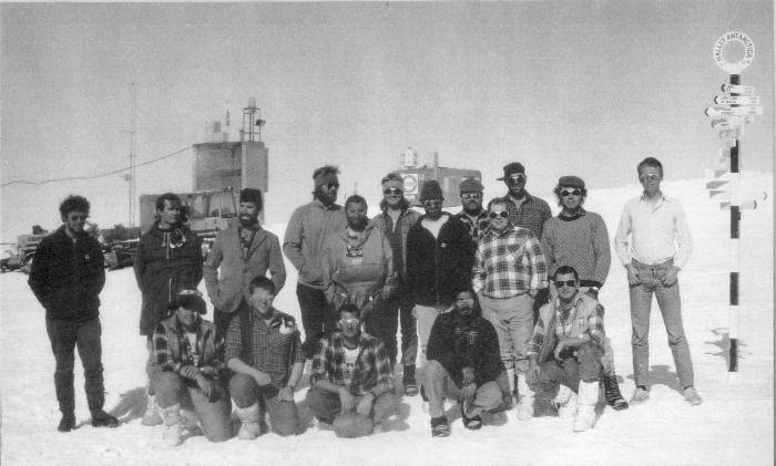 Halley Bay base photo, 1987