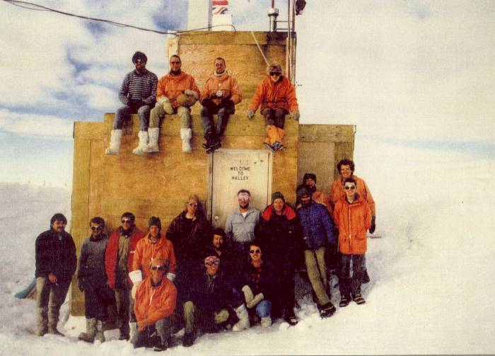 Halley Bay base photo, 1988