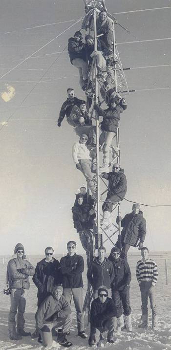 Halley Bay base photo, 1989