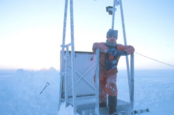 Richard Borthwick emerging from the Halley underground