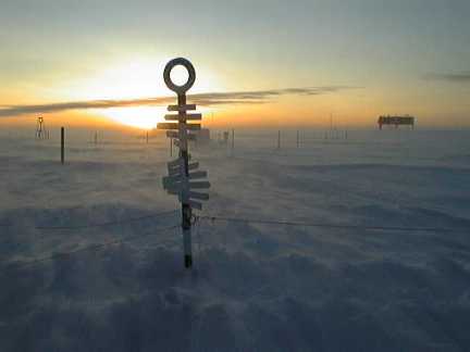 Halley Signpost